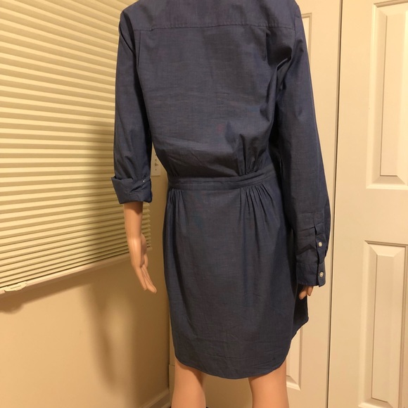 Banana Republic Chambray Dress Size 12 - Picture 4 of 7